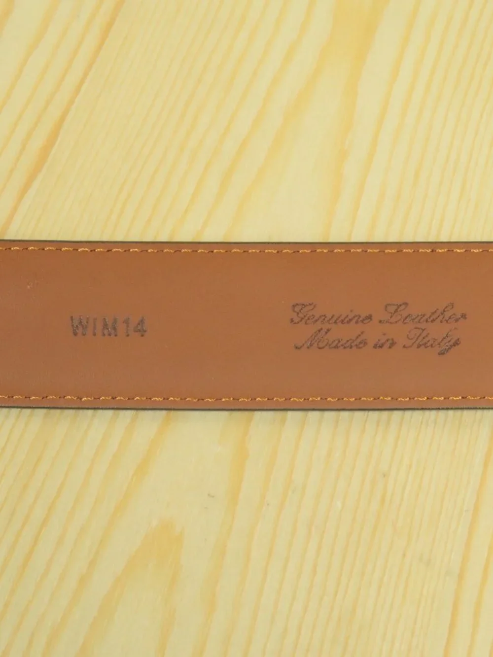 Brooks Brothers Genuine Leather Dress Belt Mens 44 Black Made in Italy
